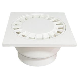 PVC地漏排水管配件外插50/75/110/160方地漏盖卫生间圆形塑料配件