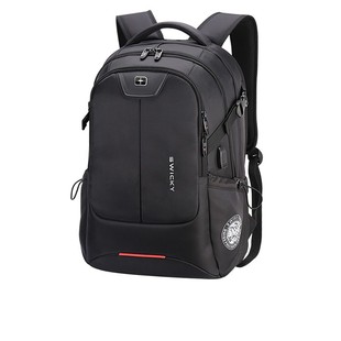 瑞士商务电脑双肩包男士大容量笔记本电脑包通勤出差背包学生书包