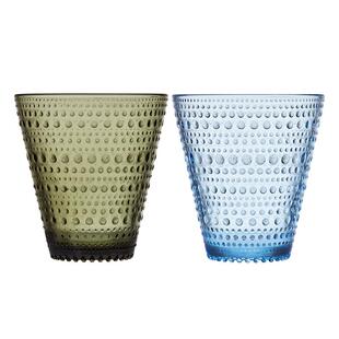 iittala伊塔拉露珠玻璃杯子两只装北欧简约饮料杯冷饮杯纯色杯子