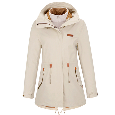 佟丽娅伯希和冲锋衣户外抓绒