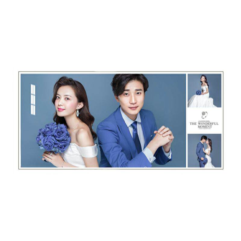 私人定制个人写真艺术照全家福相框放大挂墙结婚纱照片墙创意组合