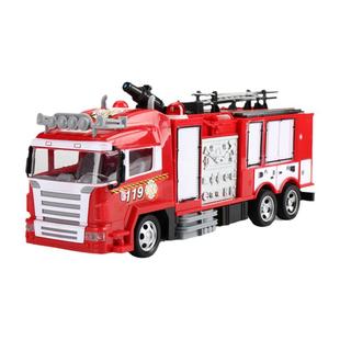 遥控喷水消防车儿童玩具大号救火工程车男孩仿真云梯电动模型车
