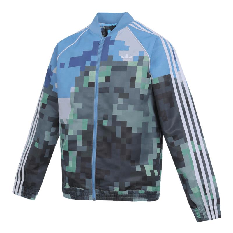 adidas阿迪三叶草男大童AOP TRACKTOP无帽运动外套JZ9934
