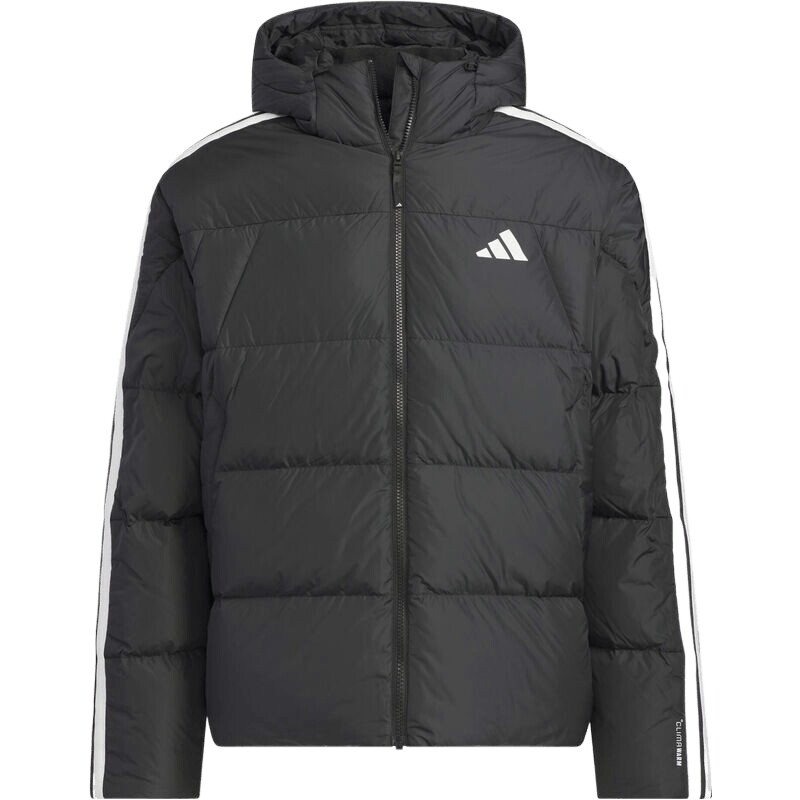 adidas阿迪达斯男子三条纹户外保暖休闲连帽羽绒服外套KC2493