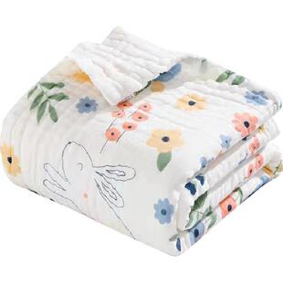 婴儿浴巾纯棉纱布超柔吸水新生儿盖毯初生宝宝洗澡包被儿童毛巾被