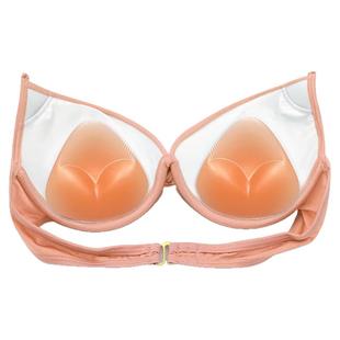 可下水胸垫女增大加厚硅胶胸贴无粘性游泳泳衣比基尼隐形透明插片