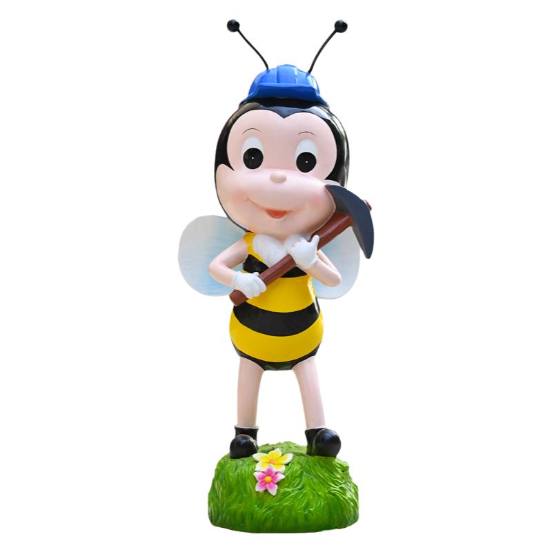 蜜蜂玻璃钢园林落地摆件卡通动物