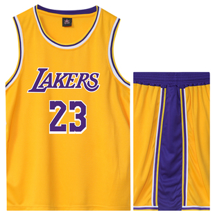 湖人24号科比球衣儿童篮球服套装男童学生夏季订做背心女队服定制