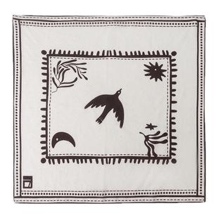 BALIANG「捌樑」岫 'cloudpeak' 山河图腾印花丝巾多用途方巾头巾