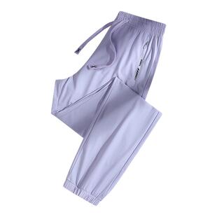 回力夏季UPF50+女士防晒裤户外运动休闲防紫外线运动长裤卫裤女款