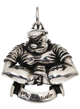渡鸦专属手工纯银大力水手吊坠