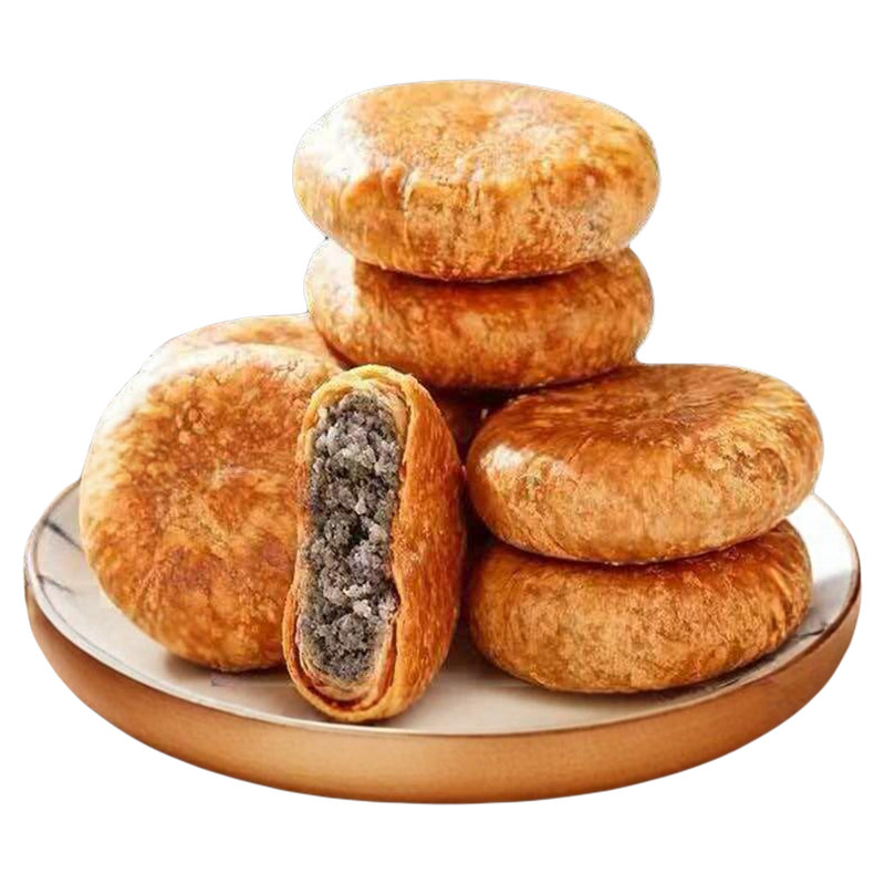 荞麦山药黑芝麻酥饼无蔗糖食品