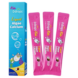 【5盒装】官方正品Ddrops滴卓思液体海藻钙镁锌条装10ml*3条