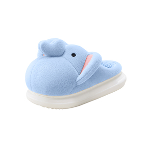 chikoku可爱卢比象卡通棉拖鞋女冬新款情侣居家保暖包跟棉拖鞋男