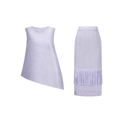 CHICHY法式小衫流苏长半裙套装