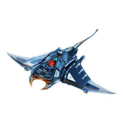 若客机械物种魔鬼鱼积木玩具