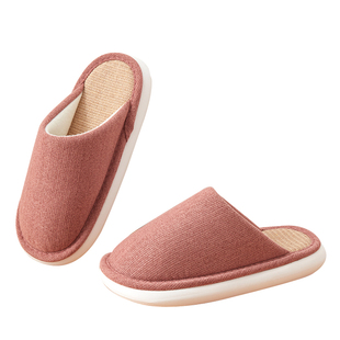 男士棉拖鞋冬季2026新款室内家居地板厚底防滑棉布拖鞋家用男款冬