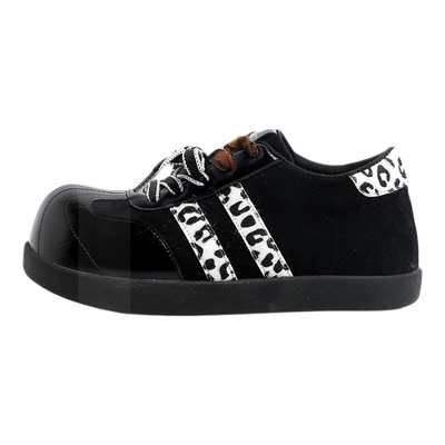 F21大头加绒豹纹德训鞋女款