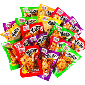 麻辣香菇豆干即食五香豆腐干辣条零食大礼包休闲食品小吃年货整箱