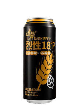 18°P原酿黑啤500ml×12罐整箱