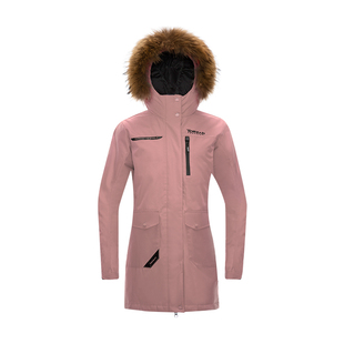 探路者羽绒服女户外男新款工装派克服女款滑雪服防风运动外套反季