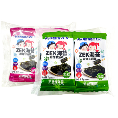 ZEK竹盐烤海苔袋装儿童零食