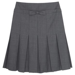 【SALE】【SHUSHUTONG】蕾虎蝴蝶结腰饰百褶半裙百搭秋冬女装裙子