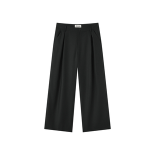 CHINISM丨黑色垂感TR西裤男2026春季慵懒通勤休闲裤/CXHC13N3016