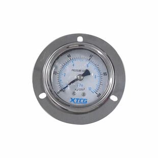 轴向带边油压表  耐震压力表YN-60ZT 100KG/MPA  1/4PT牙液压表