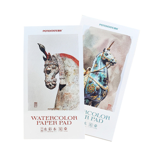 遵爵x敬文马年限定全棉水彩本纯棉浆中粗细纹300g水彩手账本2本装