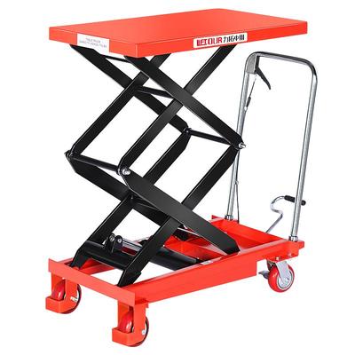 手动平台车液压升降移动式电动