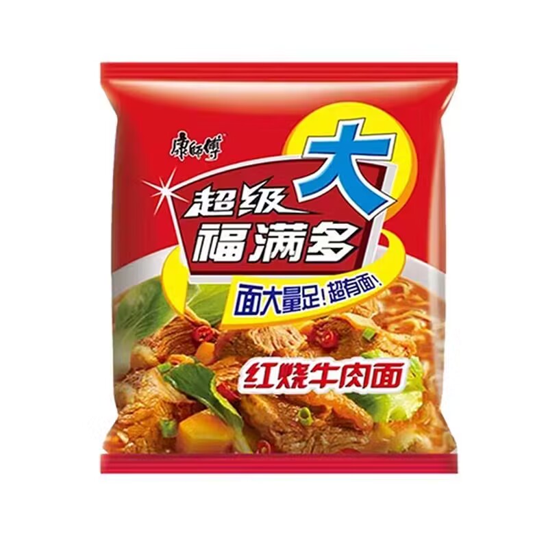 超级福满多红烧牛肉面