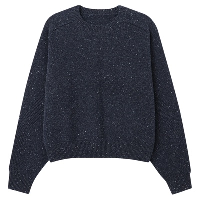 THESOONG100%纯羊毛宽松毛衣