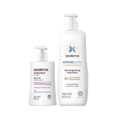 sesderma6%烟酰胺焕亮身体乳+果酸身体乳套装秋冬保湿补水滋润