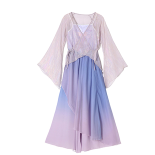 古典舞蹈服女飘逸身韵纱衣练功服新款中国风舞蹈表演出服仙气套装