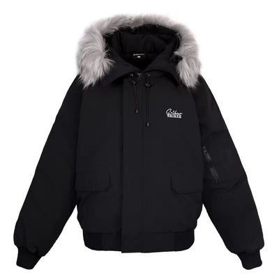 美式复古情侣宽松工装派克服外套