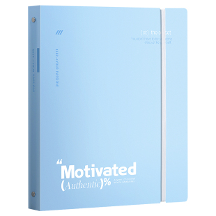 得力a4活页文件夹透明插页资料夹可拆卸小学生专用活页夹硬壳收纳袋试卷收纳档案夹初中生专用插页收纳册高颜