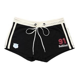 badblood运动包臀超短裤美式复古热裤平角健身瑜伽普拉提紧身热裤