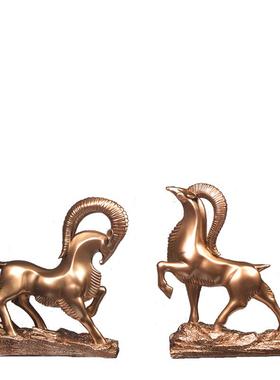 三羊开泰新中式风样板房创意摆件