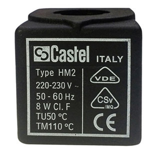 原装进口卡士妥Castel Type HM2 220V~230V 50-60HZ 8W电磁阀线圈