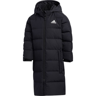 Adidas/阿迪达斯男女大童冬季训练中长款保暖羽绒服 EH4175