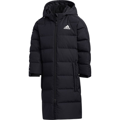 阿迪达斯儿童运动长款鸭绒羽绒服