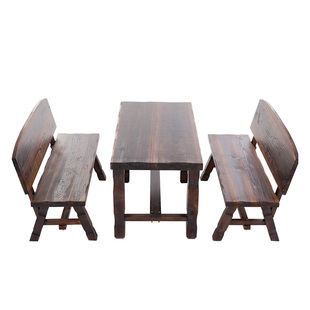 阳台庭院休闲实木桌椅室外露台户外桌椅花园酒吧防腐木桌椅组合套