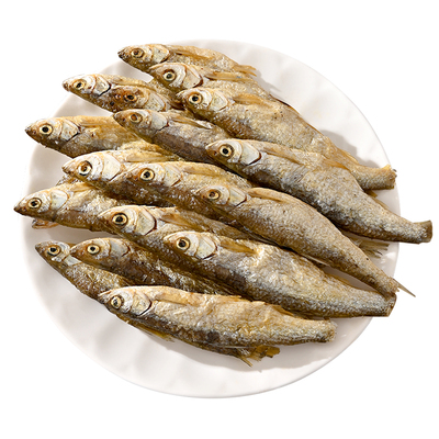 农家火焙餐条小鱼干，人工去内脏