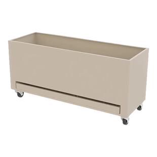 室内带接水盘移动花箱客厅阳台楼顶露台办公室内沥水架圆角种植箱