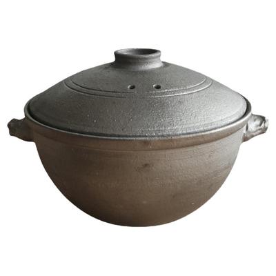 山西特产平定老式黑粗土陶砂锅