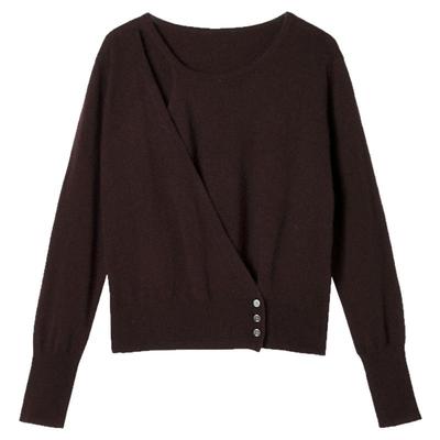 气质美上衣微弹修身毛衣