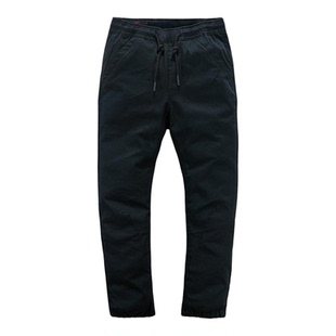 春季ABLE JEANS工装裤男休闲裤黑色松紧腰弹力潮长裤束脚潮牌男裤