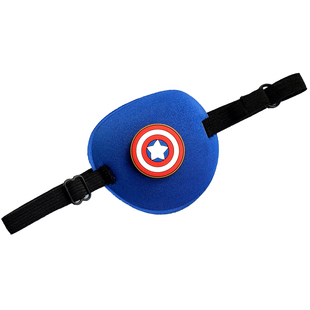 儿童卡通弱视斜视眼罩单眼矫正男女术后遮光全遮盖海盗独眼龙眼罩