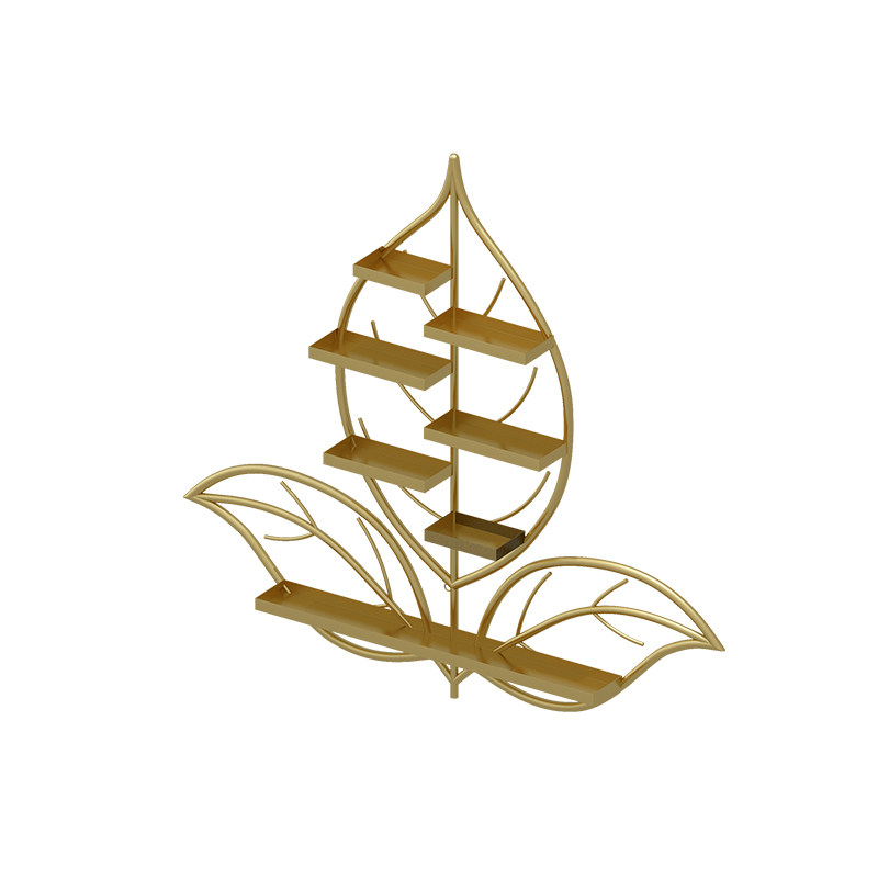 树叶指甲油胶展示架墙上壁挂美甲化妆品货架